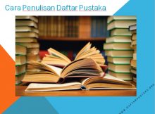 Cara Penulisan Daftar Pustaka
