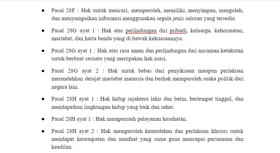 Hak Warga Negara Menurut UUD 1945