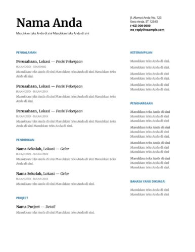 Resume adalah