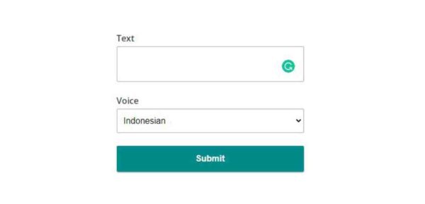 Sound of text bahasa Indonesia