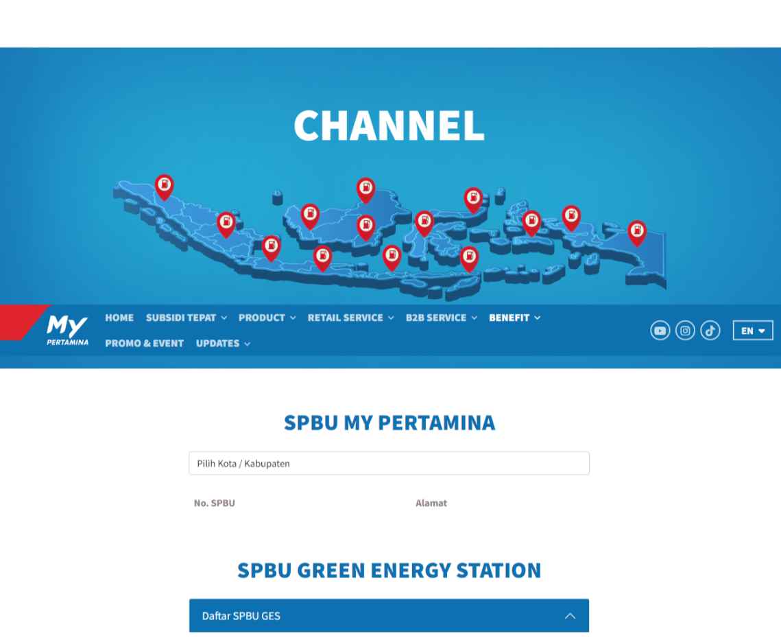  pom bensin terdekat