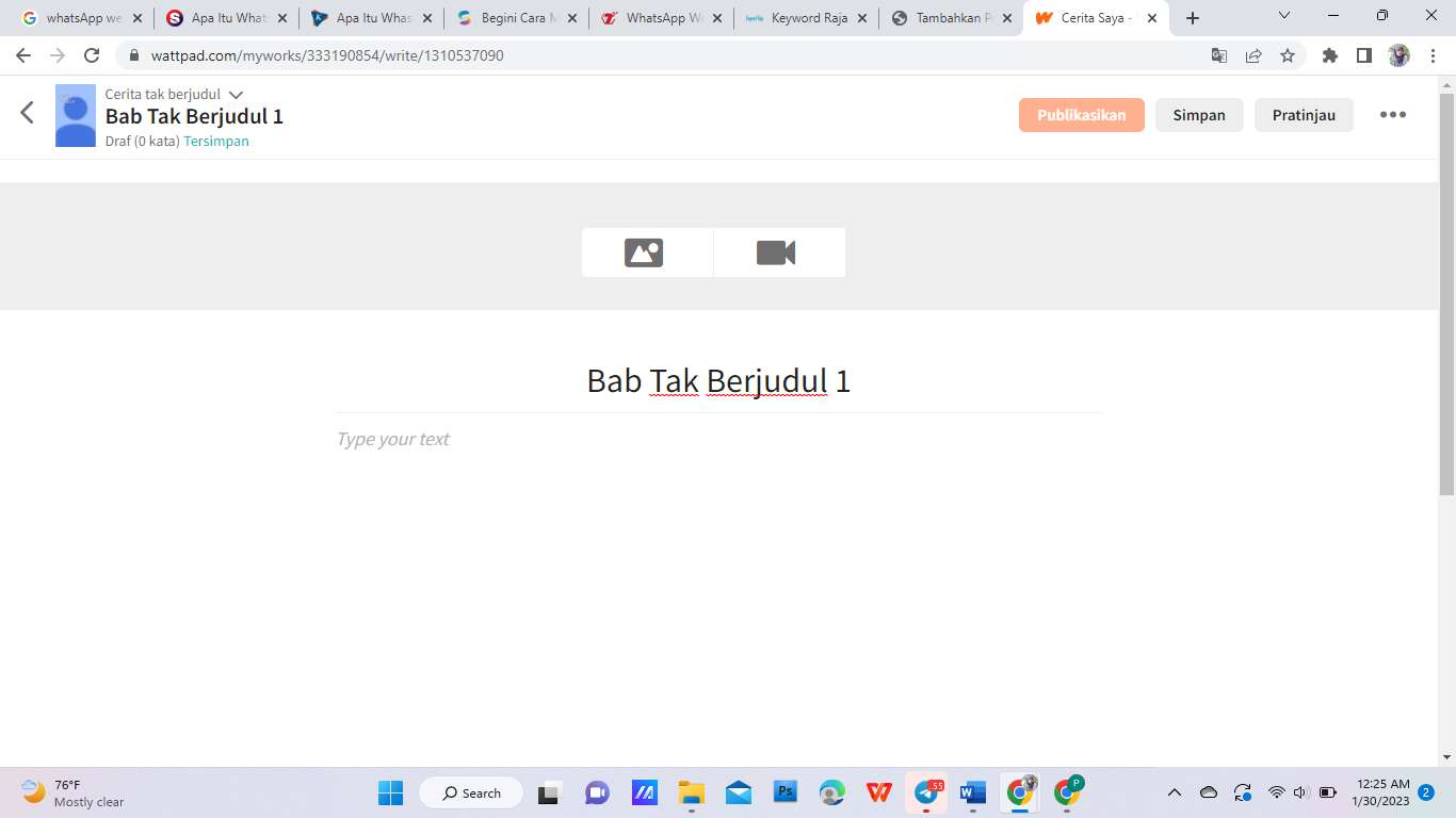  langkah-langkah menggunakan Wattpad